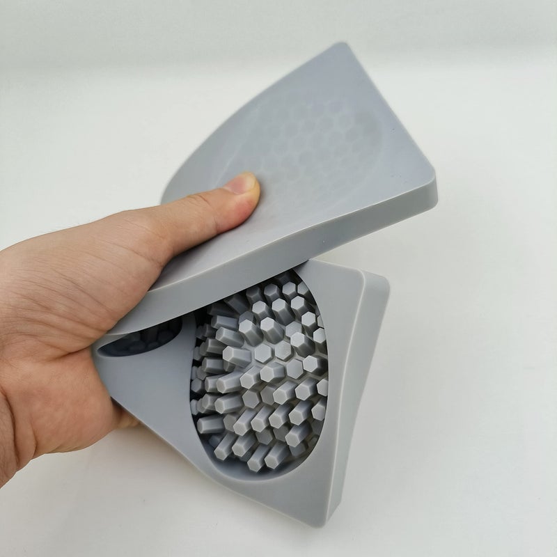 TUKE Honeycomb Silicone Mold 3D Honeycomb Lace Mat Fondant Molds Lace Pad Baking Cake Chocolate Candy Mold for Cupcake Decorating Tools Kitchen… - Image 2